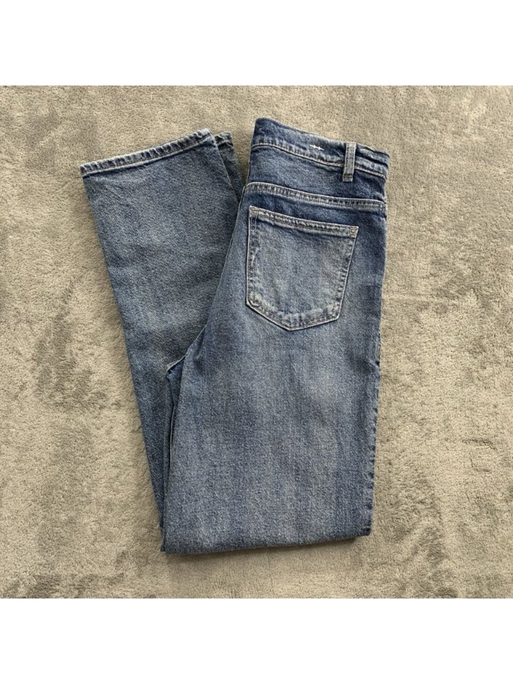 Habitual Jeans Womens 4/27 High Rise Straight Leg Denim Blue 5-Pocket Casual